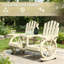 Banc de jardin en bois à haut dossier et banc de patio 2 places-1872085244