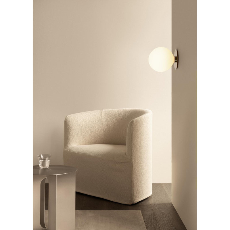 TR Bulb 1 - Light Armed Sconce, Brushed Brass
