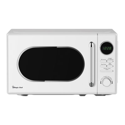 Dorm Room Kitchen Kit With 700-Watt Retro Countertop Microwave, Stainless Steel Mini Toaster & 6-AC Outlet Power Strip With 3-Ft. Cord