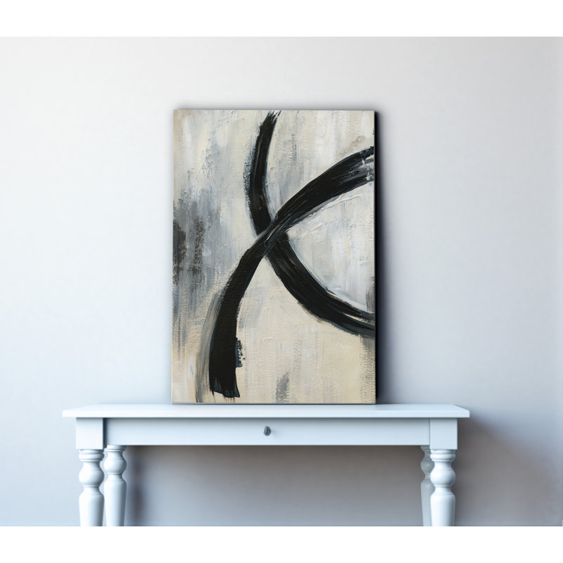 « abstract rings i », impression sur toile tendue, H 30 po x l 40 po x P 1,5 po