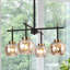 Lustre linéaire moderne et unique à 4 lumières Jasrah