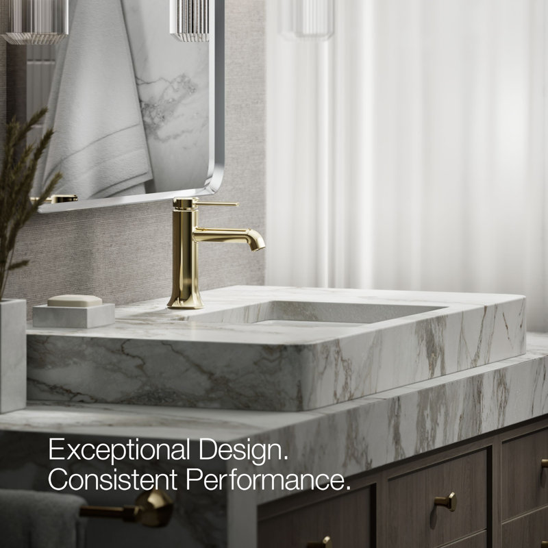 Occasion Single-Handle Sink Vessel Sink Bathroom Faucet with Drain Assembly, Vibrant French Gold
