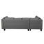 Ensemble de canapé moderne confortable en tissu pour le salon - Design gris relaxant et élégant