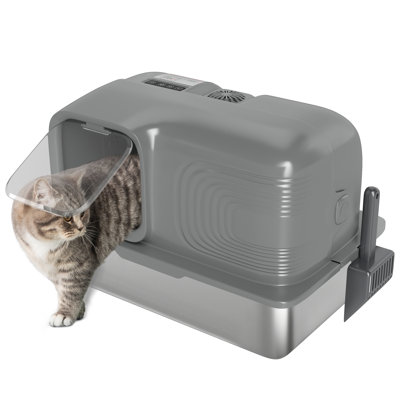 Stainless Steel Self-Cleaning Litter Box