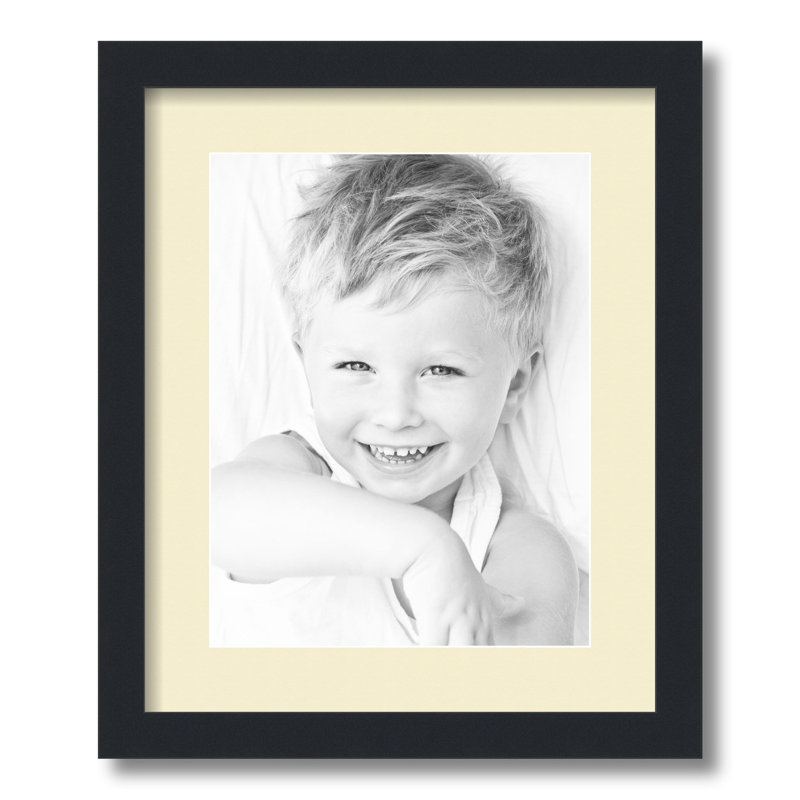 Matte Picture Frame with Mat, Oyster