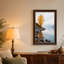 «Golden Autumn Tree on Rocky Shore» par Misty Lake, art mural sur toile-1252480905