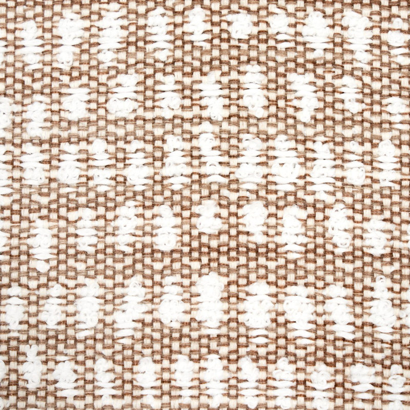 Oscar Indoor/Outdoor Fabric, Brown/White