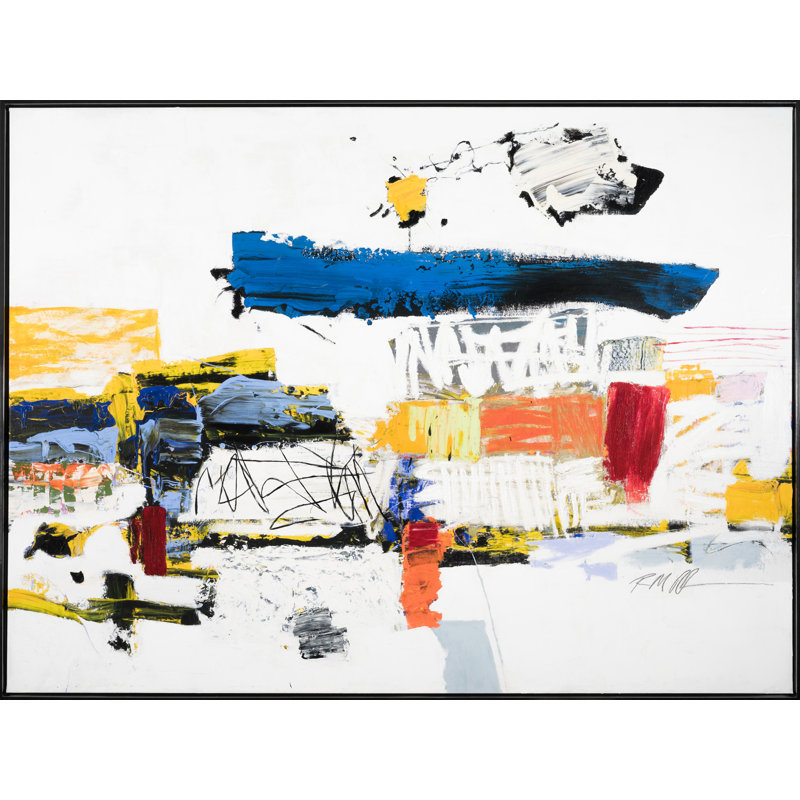 «Sun Over Boca» par Robert Robinson - peinture sur toile à cadre flottant