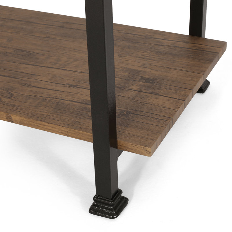 Étagère en fer H 60 "x l 32", Brun