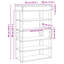 Shoe Rack 80X30x98 Cm Engineered Wood-893914580-882769218