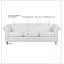 Canapé Chesterfield à accoudoirs roulés 84 po 3 places