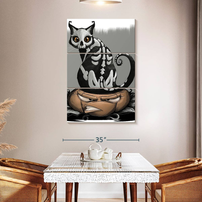 Chat Brampt Halloween, H 32 po x l 20 po