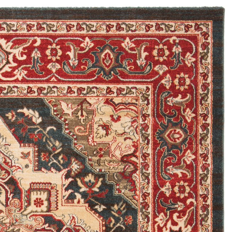 Pennypacker Performance Oriental Rug, Square 6'7"
