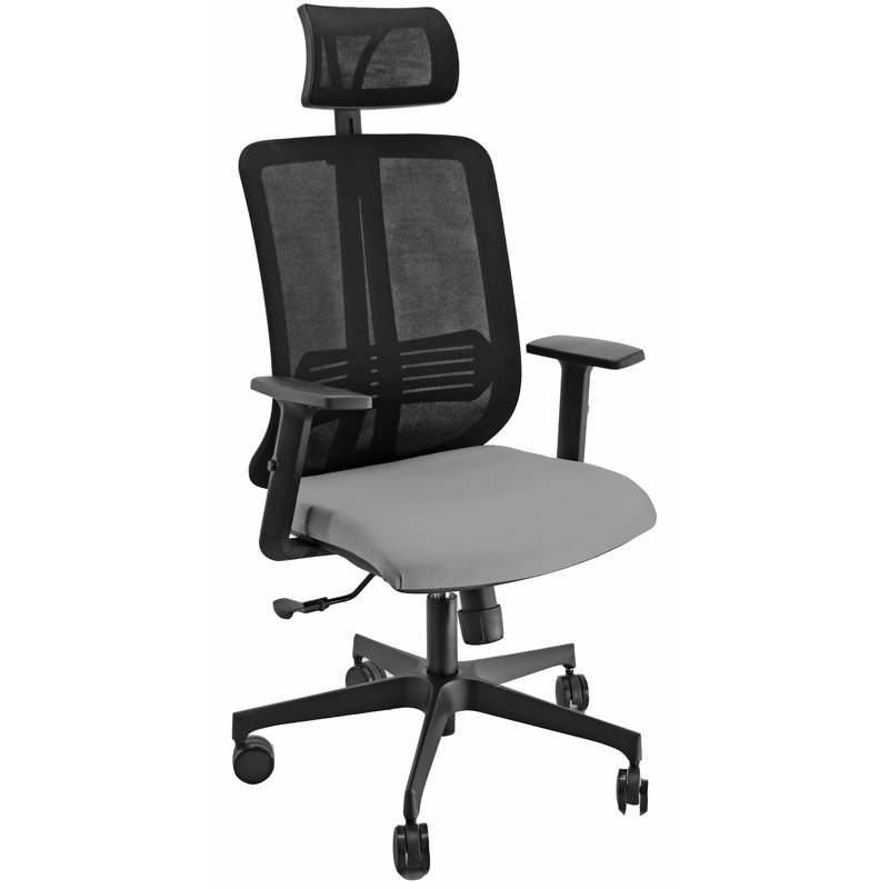 Charlmont Office Chair with Headrest, Light Blue