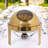 16.9QT Round Buffet Warmer Chafing Dish With Visible Glass Lid