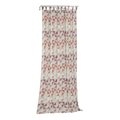 Berlare Cotton/Polyester Room Darkening Tab Top Curtain Panel