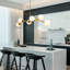Lustre linéaire spoutnik à 8 lumières Kaynen-296603705