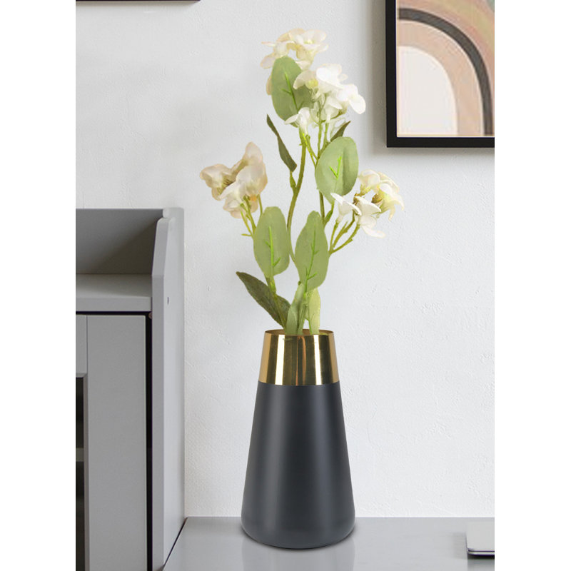 Shenka Stainless Steel Table Vase, 8.25" H x 4.5" W x 4.5" D