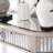 American-style curved console table