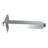 6" Brass Square Shower Arm, Chrome