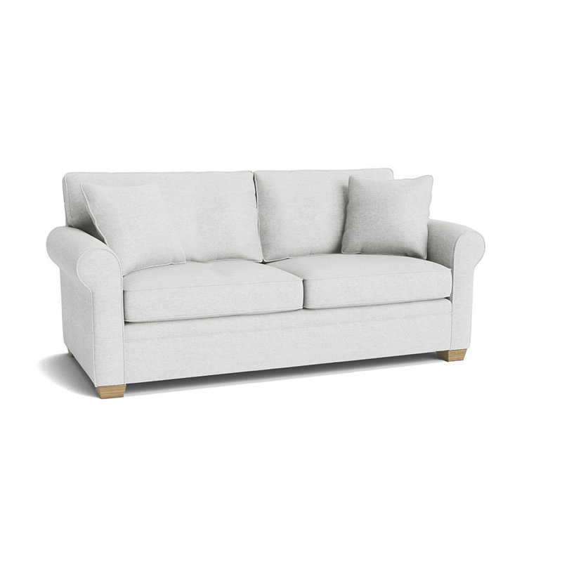 Quaker Upholstered 77'' Sofa Bed, Unfinished, Jango Snow