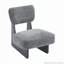Chaise longue moderne avec revêtement en polyester pour le salon, ensemble de 2-114119725-114119724