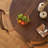 Nut-brown Round Solid Wood Dining Table-1942603031