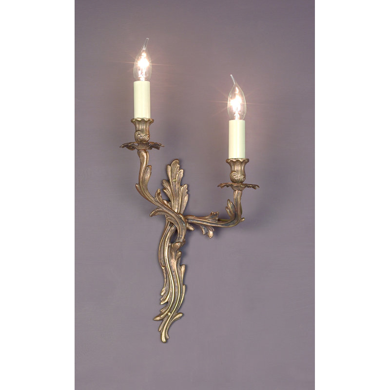 Chick Steel Candle Wall Light