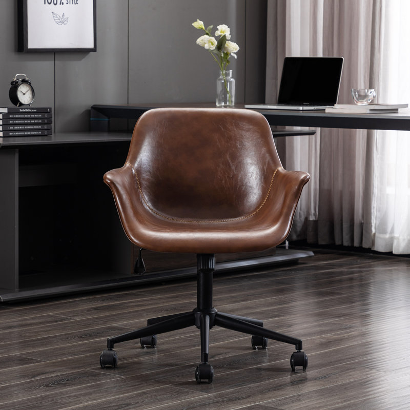 Milan Task Chair, Yellowish Brown