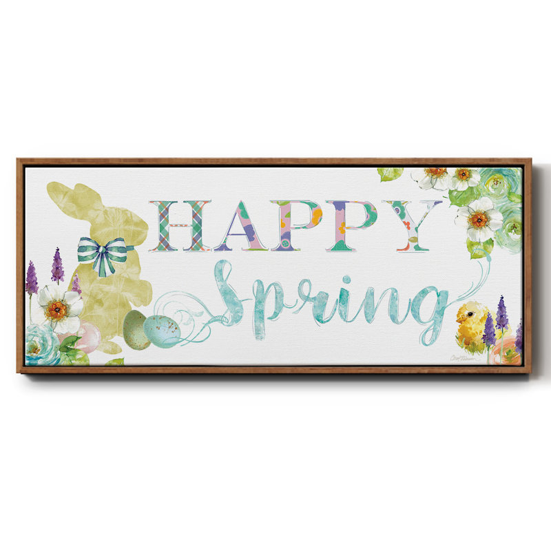 Joyeux printemps, toile encadrée