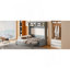 Grand lit escamotable mural avec canapé, gris-1758032611