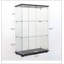 Vitrine à deux portes avec 3 tablettes, rangement durable et élégant pour la décoration de la maison et du bureau