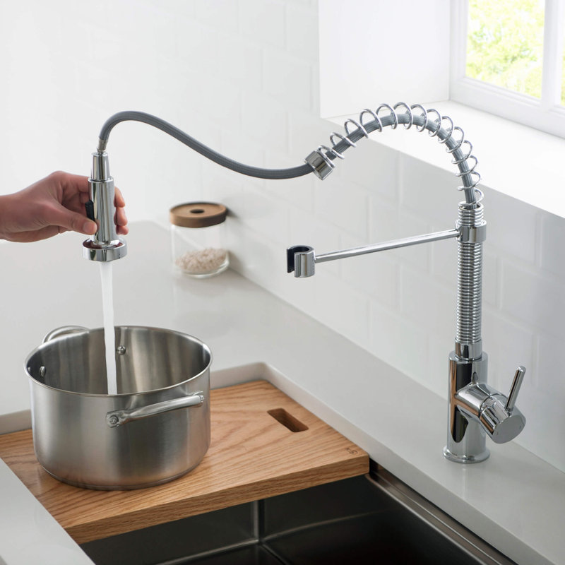 KIBI Aurora Pull Down Kitchen Faucet, Chrome