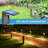 Matte Black Solar Powered Integrated LED Pathway Light