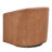 30" Tufted Top Grain Leather Swivel Barrel Chair-1138328489