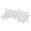  Canapé modulaire rembourré 6 pièces Cann avec 2 repose-pieds Cann-112026034
