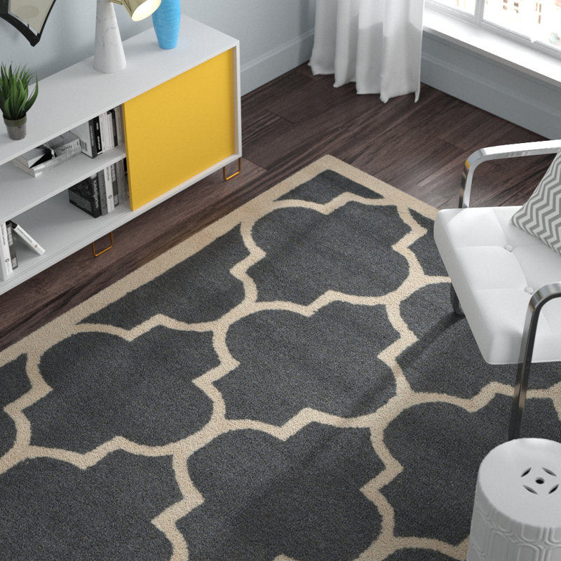 Cannen Hand Tufted Wool Geometric Rug, Rectangle 11'6" x 16'