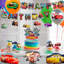 Lightning McQueen, ensemble de 38 décorations pour fêtes d'anniversaire à thème voiture