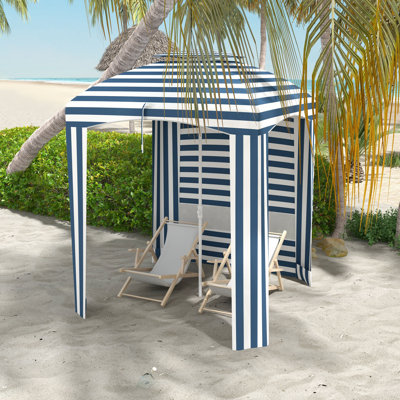 Parasol de plage portatif Outsunny 5,8 pi x 5,8 pi