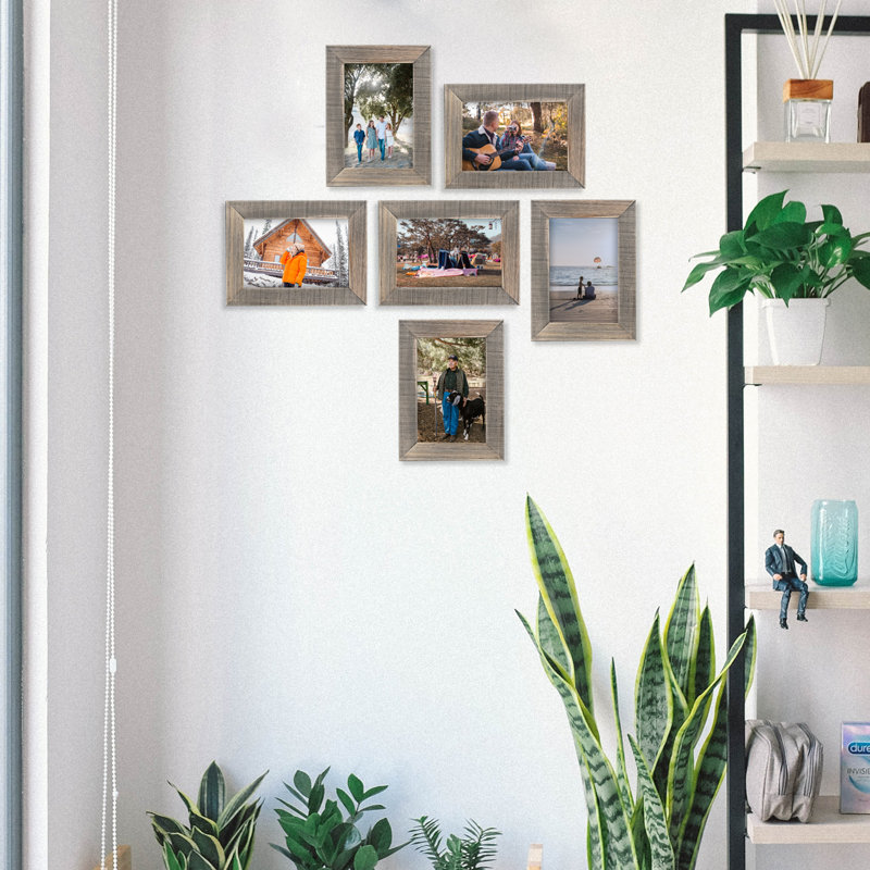 Picture Frame - Set of 6, Brown