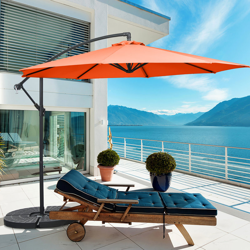Parasol de plage 120 po Linnett, Orange