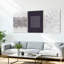 Ensemble de 3 tableaux abstraits sur toile tendue, lignes ondulées et points-1722078104
