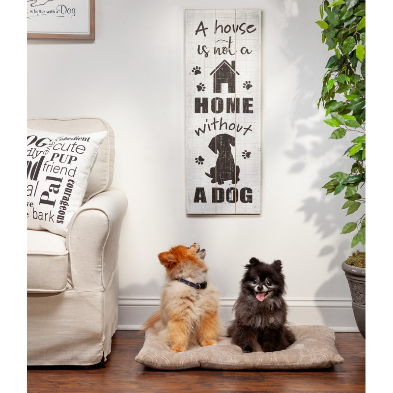 Set of 2 Dog Themed Wall Signs