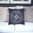  18" Navy and White Nautical Compass Throw Pillow