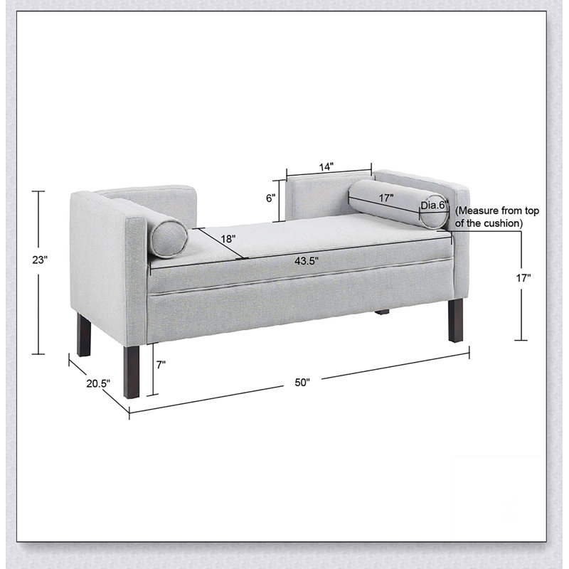 Banc décoratif rembourré