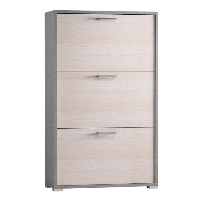 Flip Down Shoe Storage, Larch