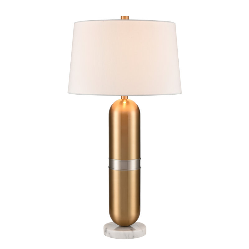 Lampe de table 1 lumière de 34 po Pill - Laiton vieilli
