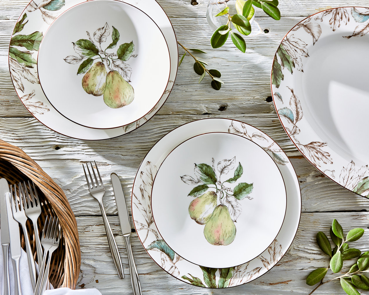 Natures Bounty Porcelain Dinnerware Set