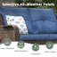 Fauteuil club pivotant avec coussins -2113658340