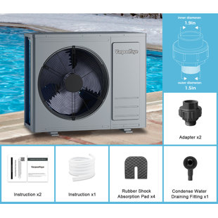 Pompe à chaleur chauffe-piscine électrique 35000BTU